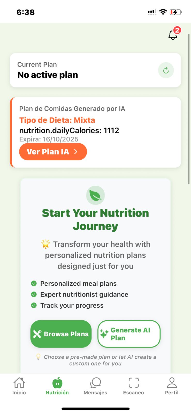 ViantraGO Home Dashboard